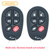 Toyota Remote Control Shell 6B for FCC# GQ43VT20T (2 Pack)