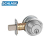Schlage B560P Single Cylinder Deadbolt C123 Keyway - Grade 2 ANSI E0152 - Satin Chrome