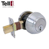 TELL CL100678 - 1000 Series Heavy Duty Tubular Deadbolt - Single Cylinder