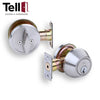 TELL CL110180 - 2000 Series Standard Duty Tubular Deadbolt Single Cylinder Optional Finish - Grade 2