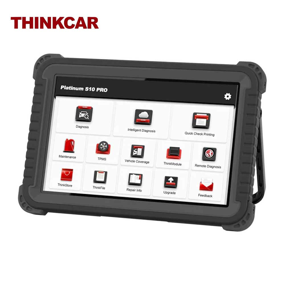 S10 Code Preprinter THINKCAR PLATINUM S10 PRO - 10 inch OBD2 Scanner Tablet with 35 Mainte ...