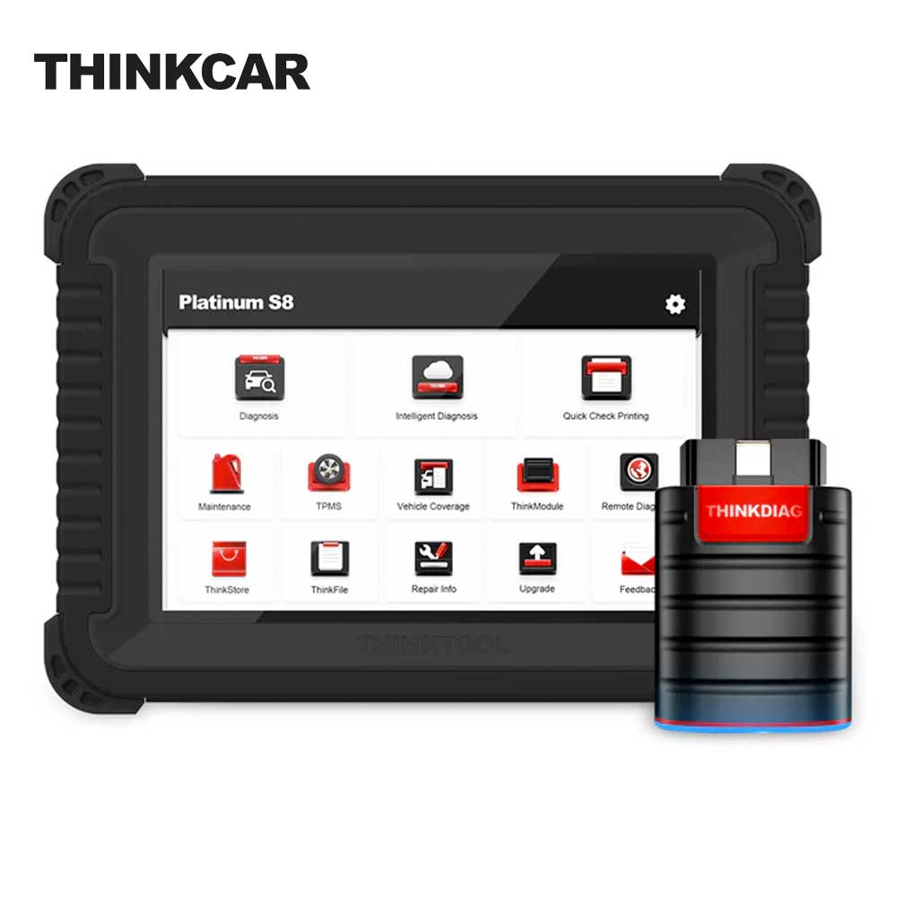 THINKCAR PLATINUM S8 - 8 inch OBD2 Scanner Car Code Reader Tablet