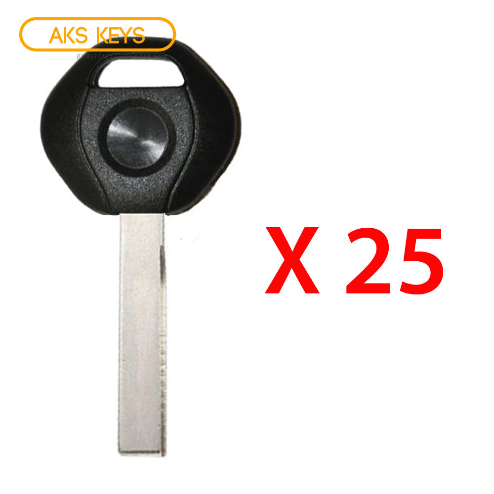 2000 - 2009 BMW Transponder Key - ID44 Chip - 2 Track Small Head (25 Pack)