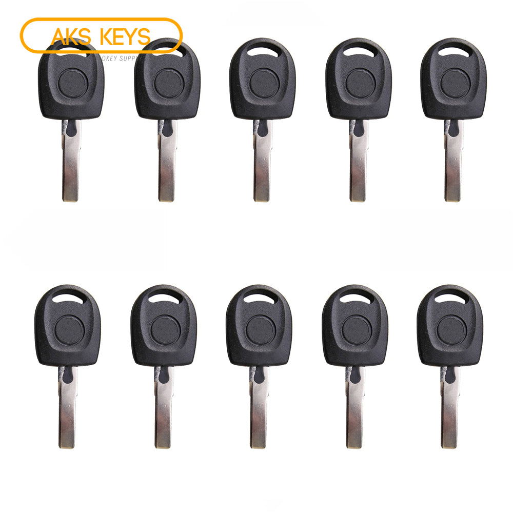 2006 - 2016 Volkswagen Transponder Key - ID48 CAN Chip - HU66T24 (10 Pack)