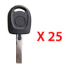 2015 - 2020 Volkswagen Transponder Key - Megamos AES Chip - HU66T88 (25 Pack)