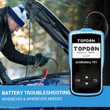 TOPDON AB 101 - Car Battery Tester 12V Car Battery Load Tester on Cranking Charging Systems