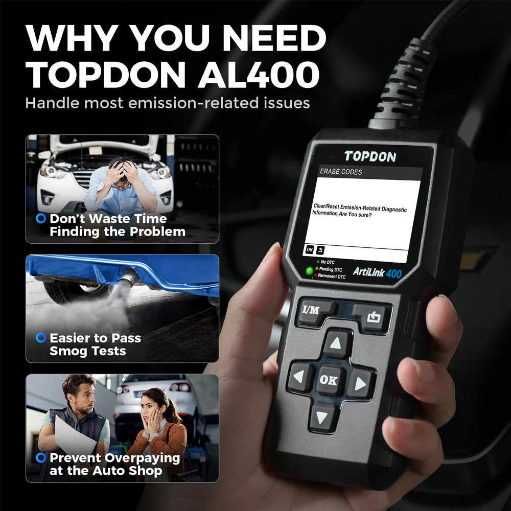 TOPDON ARTILINK 400 - OBDII Diagnostic Scan Tool – Locksmith Keyless