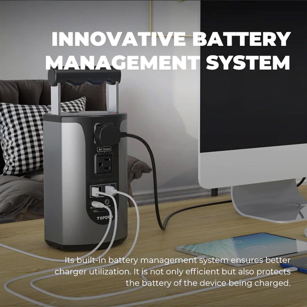TOPDON HURRICANO 200 - Portable Lithium Power Station - 49800mAh