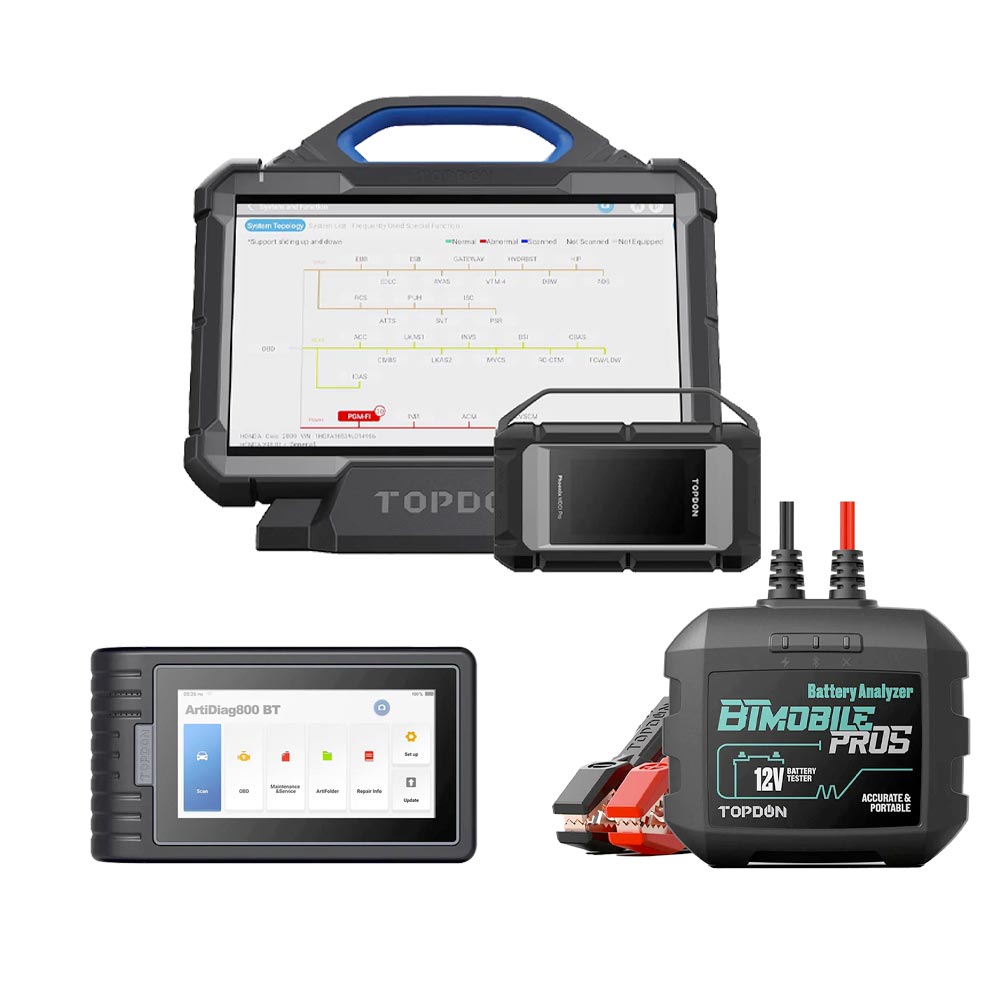 Phoenix Multimag Scanner TOPDON PHOENIX MAX Diagnostic Scanner with ARTIDIAG 800 BT and BTMOBIL ...