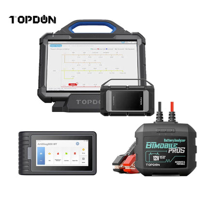 TOPDON PHOENIX MAX - Newest Cutting-edge Automotive Diagnostic Scanner + ARTIDIAG 800 BT & BTMOBILE PROS