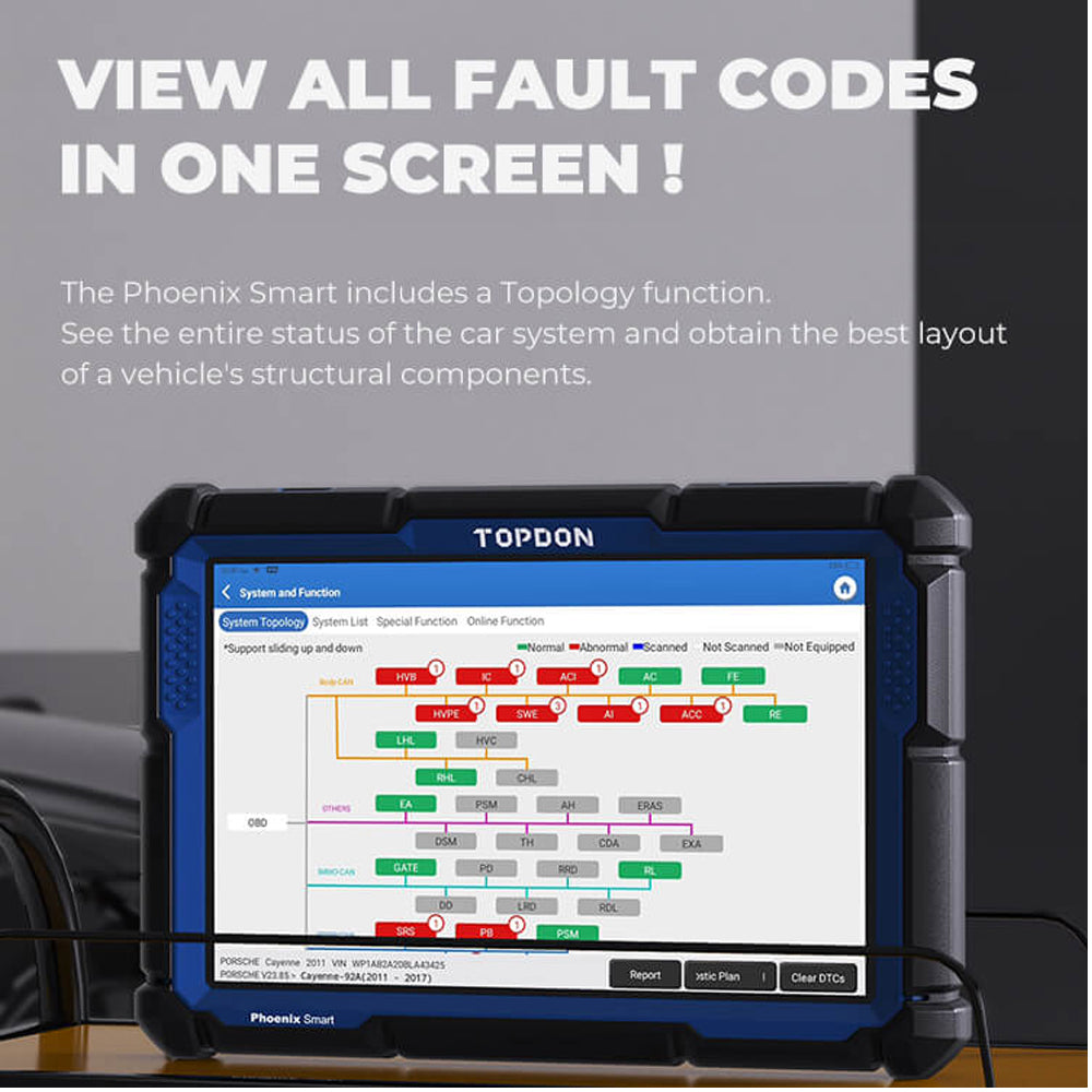 TOPDON - Phoenix Smart - Intelligent Diagnostic Scanner with 2-Year Fr