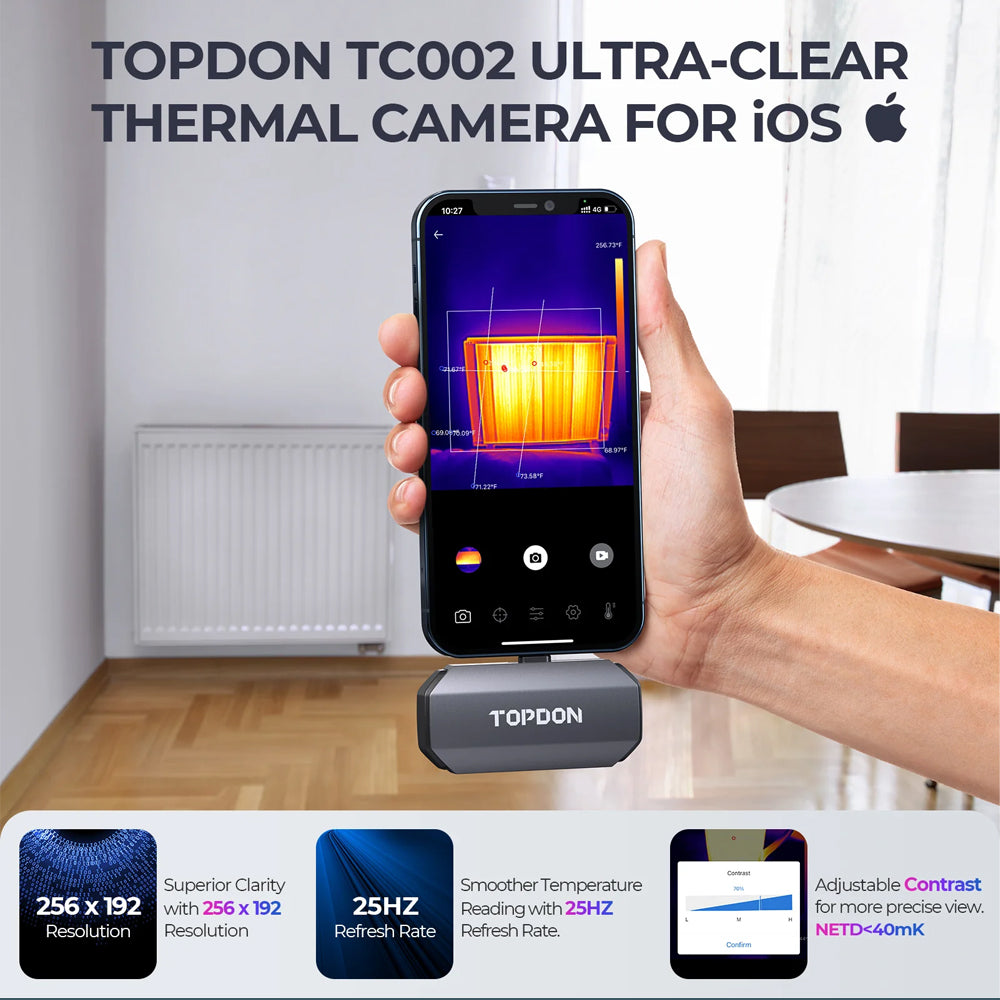 TOPDON TC002 TCView サーモグラフィーカメラ TOPDON TC002 Thermal Camera with Top-notch Accuracy for