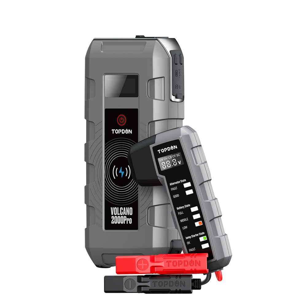 TOPDON VOLCANO 2000 PRO - 2000A - 12V Lithium Battery Booster