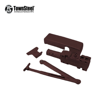 TownSteel - TDC40 - Commercial Door Closer - Hold to Open Arm - Cast Iron w/ Duranodic Bronze Finish - Grade 1