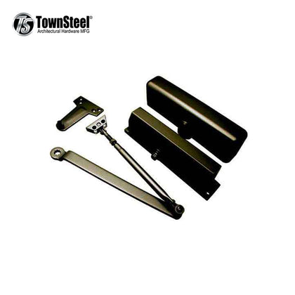 TownSteel - TDC-90- Commercial Door Closer - Standard Arm - Aluminum Body & Duranodic Finish - Grade 1
