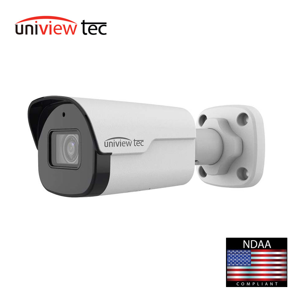 Uniview Tec IPB428AIX IR Bullet Camera 2.88mm 4MP True Day/Night WDR LightHunter Fixed Lens