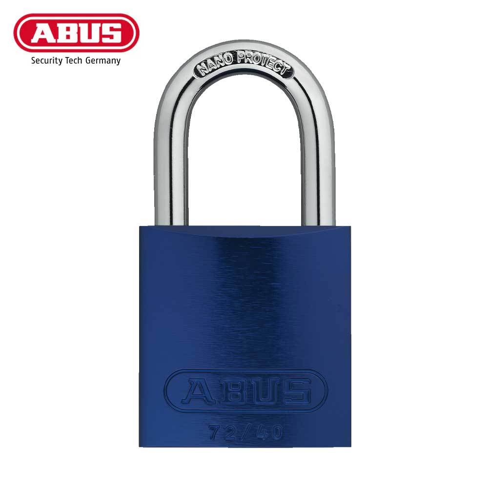 Padlock One Inch ABUS - 72/40 - Corrosion Resistant Anodized Aluminum Padlock - 1 Inch ...