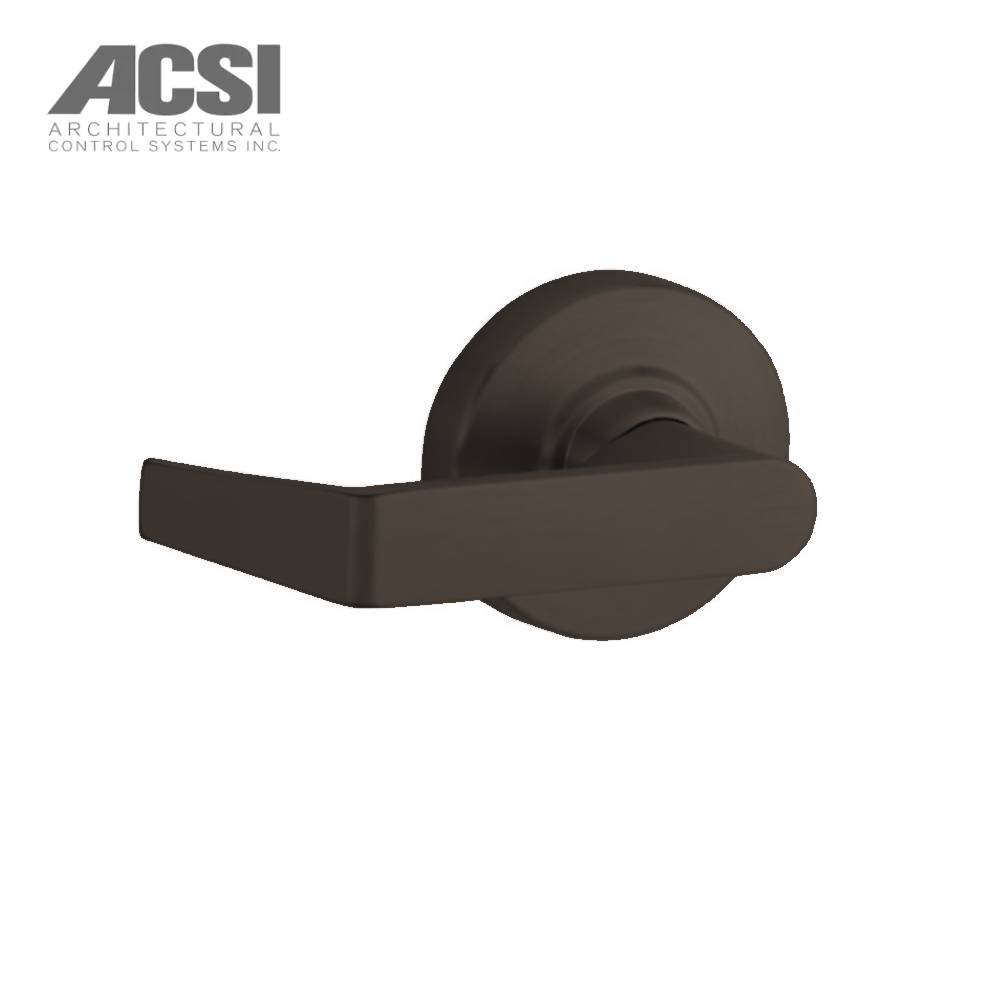 ACSI - ACND80BDEU-RHO - Storeroom Electric Cylindrical Lock with Rhodes Lever Fail Secure and 7-Pin SFIC Prep - Grade 1