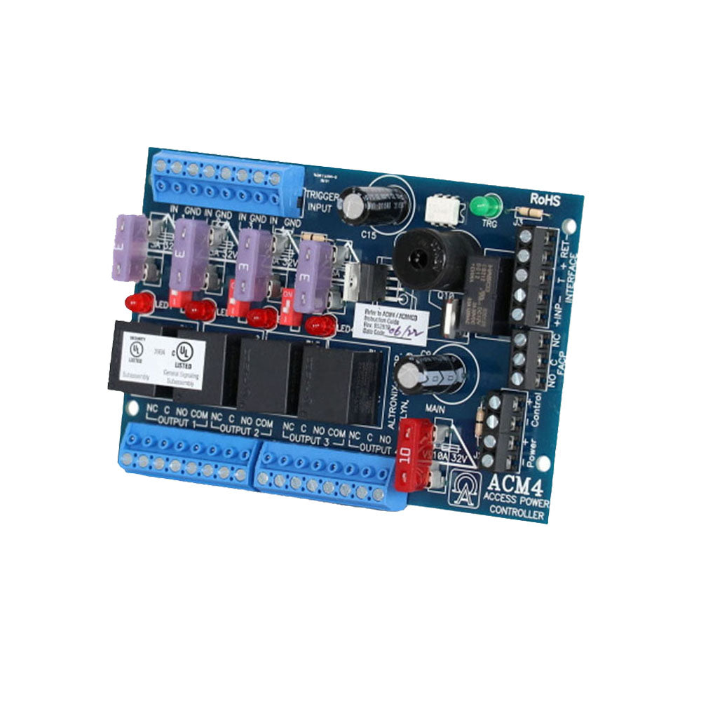 ami① Altronix - ACM4 - Access Power Controller - 4 Fused Relay Outputs