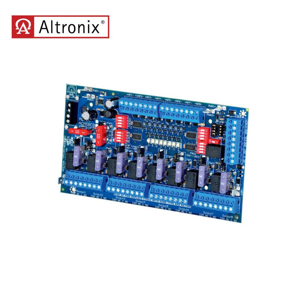 Altronix - ACMS8 - Access Control Module 8-Relay Ul Recognized with 12