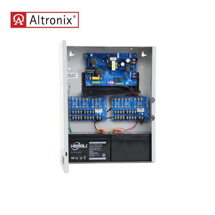 Altronix - AL400ULX (AL400ULXPD16 or AL400ULXPD16CB) Series - Power Supply Charger - 16 Outputs - Grey Enclosure with Plug-in Transformer