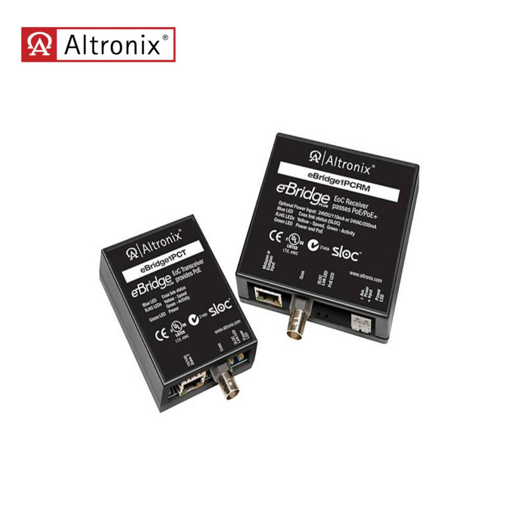 Altronix EBRIDGE1PCRMT IP and POE+ Over Coax Solution Powered Mid