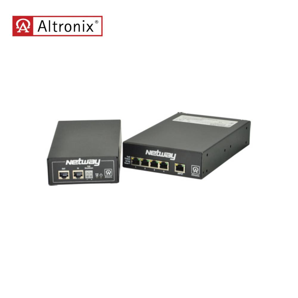 Altronix - NETWAY4ESK - Managed POE+ Switch With Midspan Injector 4 Port