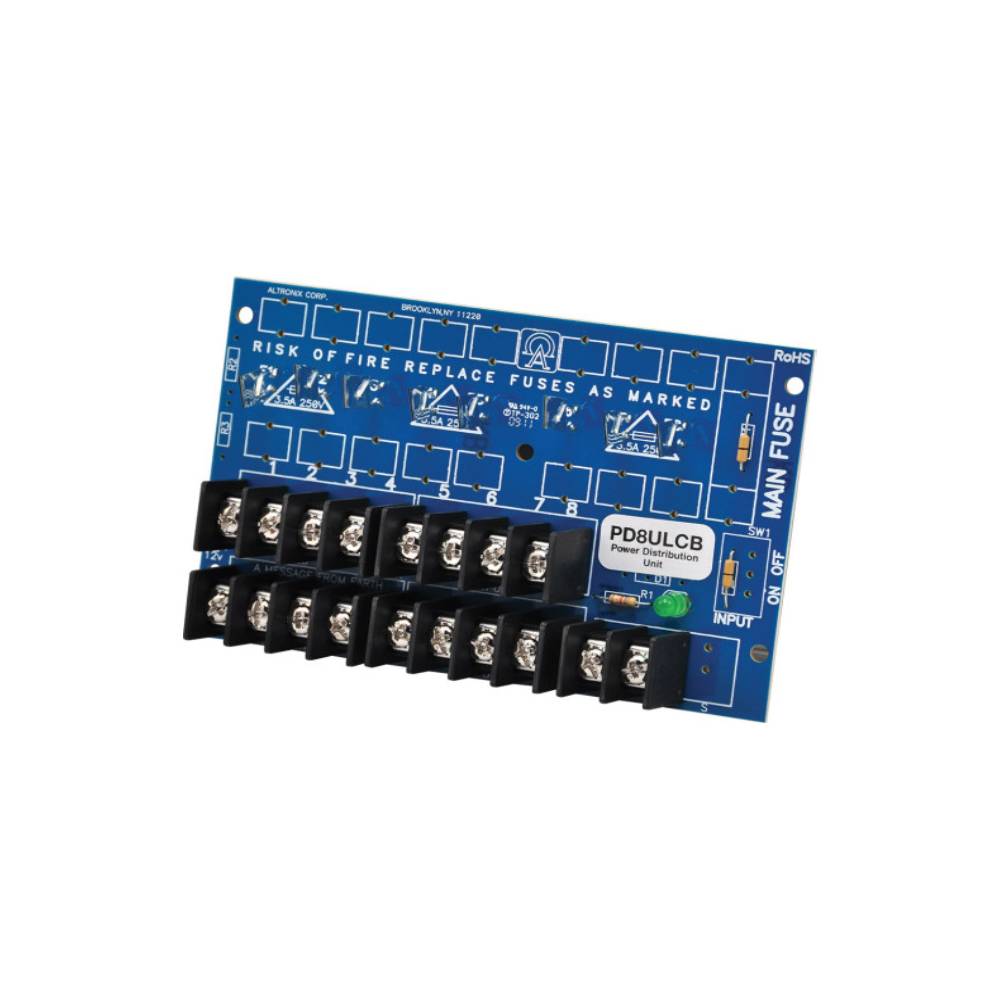 Altronix PD8ULCB UL Listed Power Distribution Module 8 PTC Power S