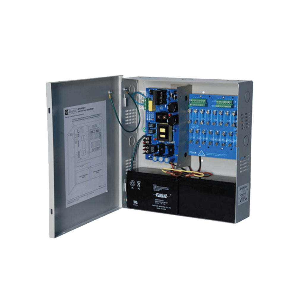 Altronix - SMP10PM24P16 - Supervised Power Supply Charger - 16 Fuse Protected 24VDC at 3.5A Outputs - Grey Enclosure
