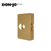 Don-Jo - 1-BZ-CW - Wrap Around Plate 9" Height and 4" Width with 2-3/8" Backset - BZ (Satin Bronze Finish-612)
