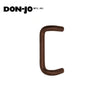 Don-Jo - 1156-313 - Offset Door Pull - 1" Diameter and 8" CTC - 313 (Dark Bronze Anodized Aluminum)
