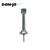 Don-Jo - 1504-625 - Rigid Base Stop with Cast Aluminum 1 Base and 3 Projection - 625 (Bright Chromium Plated)