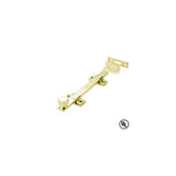 Don-Jo - 1580-605 - Surface Bolt Furnished with Rim and Mortise Strikes 8 Length - 605 (Bright Brass Finish)