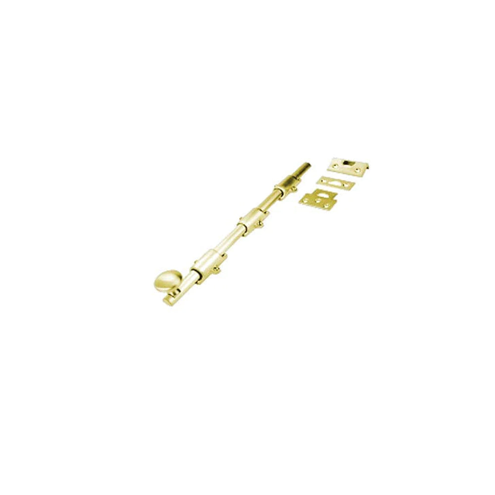 Don-Jo - 1634-605 - Dutch Door Bolt with 12 Length and 1-5/8 Width - 605 (Bright Brass Finish)