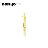Don-Jo - 1640-605 - Manual Flush Bolt for Wood Door 6 Length and 3/4 Width with ANSI A156.16 - 605 (Bright Brass Finish)