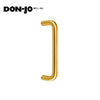 Don-Jo - 21-605 - Door Pull - 1" Diameter and 12" CTC - 605 (Bright Brass Finish)