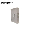 Don-Jo - 33A-CW-SILVER - Wrap Around Plate 22 Gauge Stainless Steel 9" Height and 6-1/2" Width with 2-3/4" Backset - 630 (Satin Stainless Steel Finish)