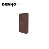 Don-Jo - 4-10B-CW - Wrap Around Plate 22 Gauge Steel 4-1/4 Width and 9 Height with 2-1/8 Hole for Cylindrical Lock - 2-3/8 Backset - 10B (Oil Rubbed Bronze Finish-613)
