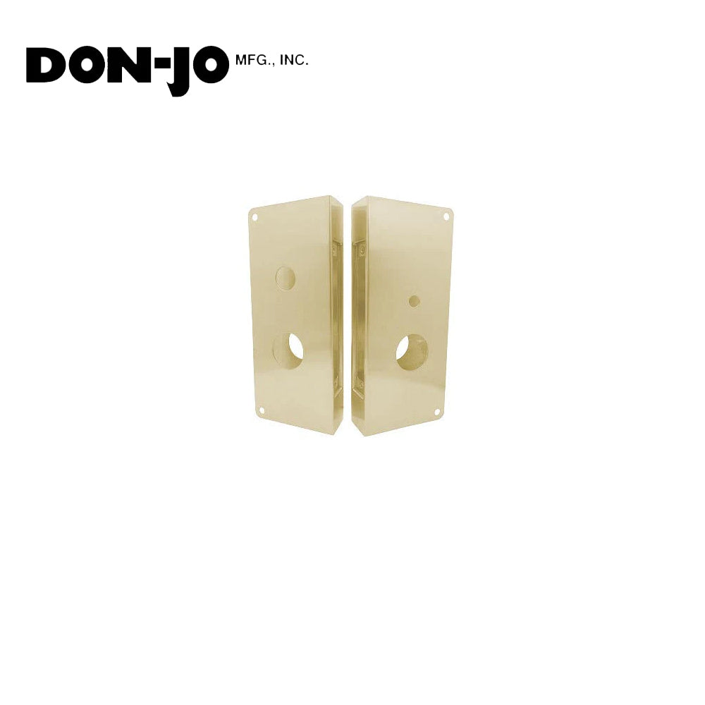 Don-Jo - 4020T-RH-BZ-CW - Wrap Around Plate 22 Gauge Steel 12 Height and 5-1/8 Width with 2-3/4 Backset - BZ (Satin Bronze Finish-612)
