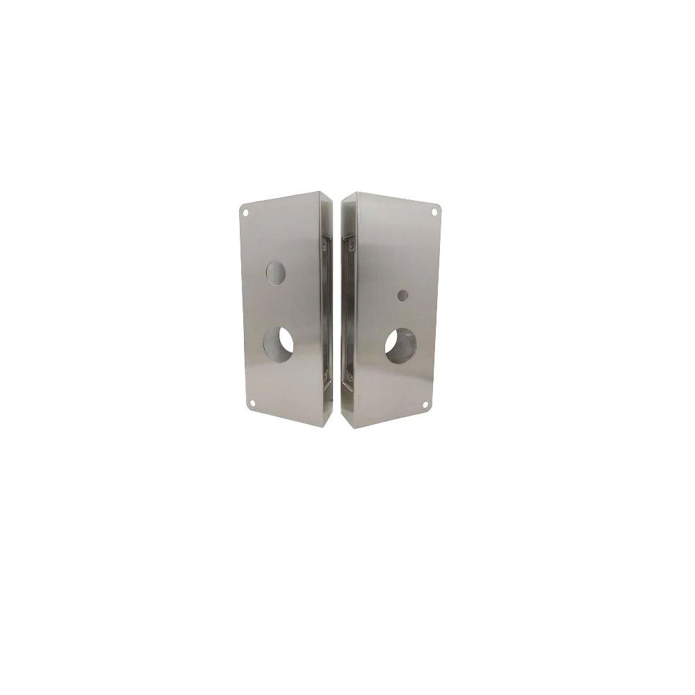 Don-Jo - 4020T-RH-S-CW - Wrap Around Plate 22 Gauge Steel 12 Height and 5-1/8 Width with 2-3/4 Backset - S (Satin Stainless Steel Finish-630)