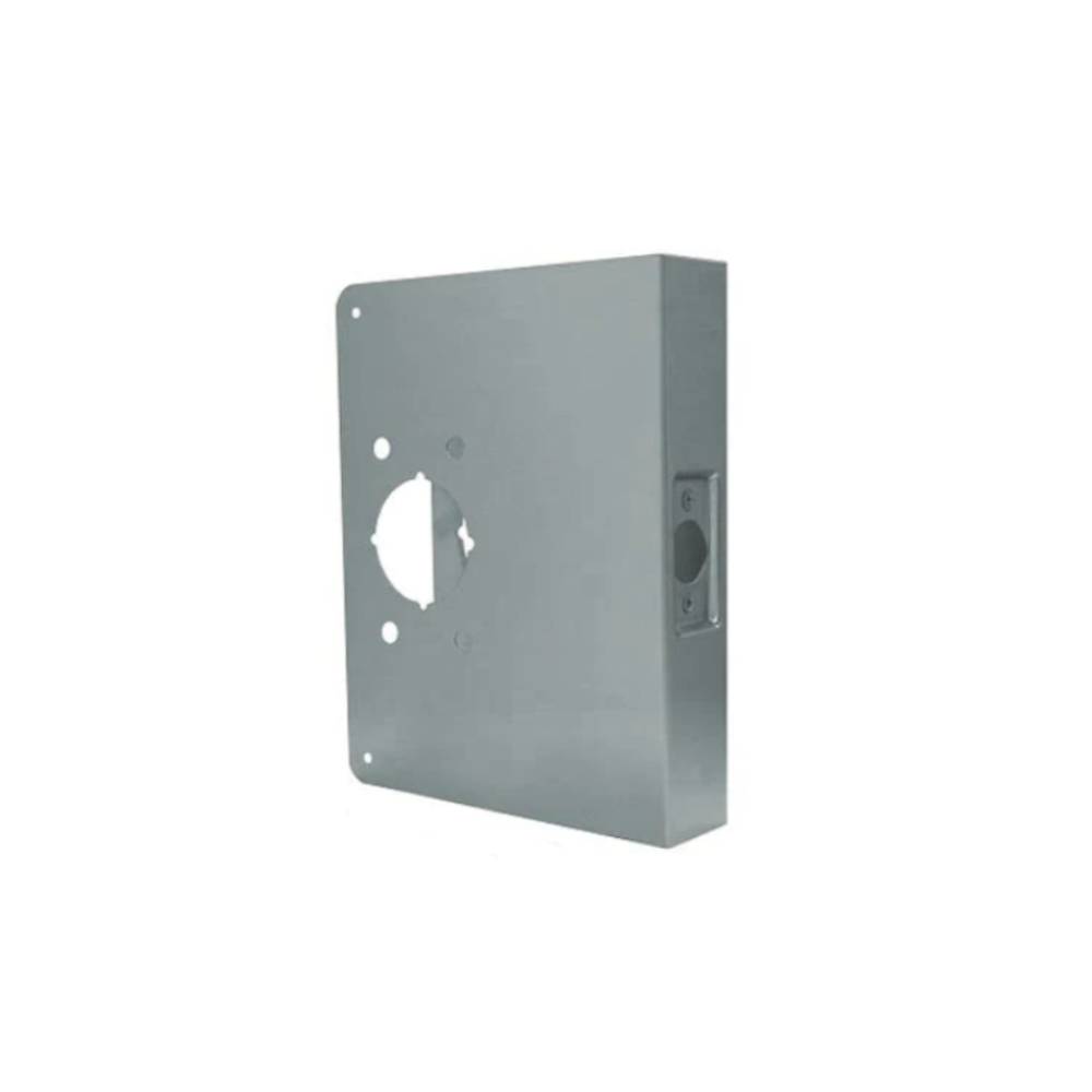 Don-Jo - 4550-S-CW - Wrap Around Plate 22 Gauge Steel 9 Height and 6-1/2 Width with 5 Backset - S (Satin Stainless Steel Finish-630)