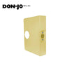 Don-Jo - 55-PB-CW - Wrap Around Plate 22 Gauge Steel 1-3/4" Door with 5" Backset - PB (Bright Brass Finish-605)