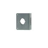 Don-Jo - 75-S-CW - Wrap Around Plate 22 Gauge Steel, 4-3/4 Width and 5-1/2 Height with 2-1/8 Hole for Marks Cylindrical Lever Lock - 2-3/4 Backset - S (Satin Stainless Steel Finish-630)