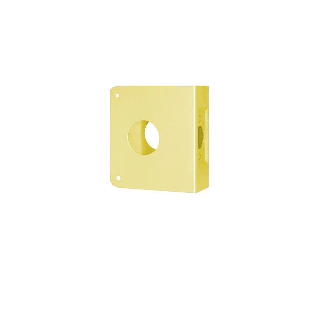 Don-Jo - 9-PB-CW - Wrap Around Plate with 22 Gauge Steel, 5 Width and 9 Height - 2-3/4 Backset - PB (Bright Brass Finish-605)