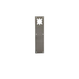 Don-Jo - CFL71-628 - Push Plate with Holes - 628 (Satin Aluminum Clear Anodized Finish)