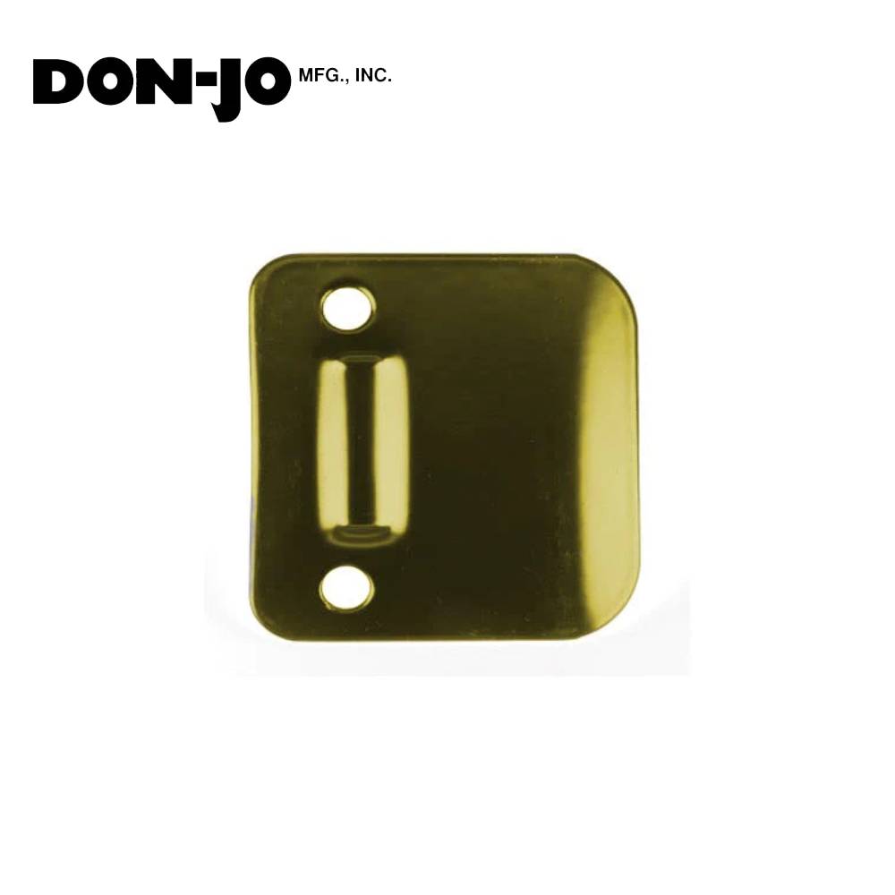 Don-Jo - D9115-605 - Extended Lip Dimple Strike - 605 (Bright Brass Finish)