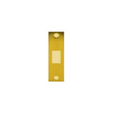 Don-Jo - DBS-2478-BP - Deadbolt Strike 13 Gauge Steel 4-7/8 Height and 1-1/4 Width - BP (Bright Brass Plated Clear Coated Finish-632)
