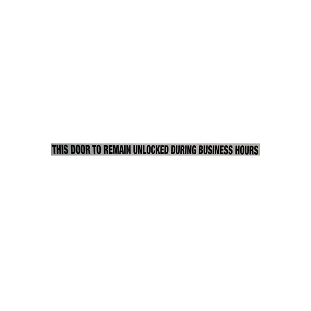 Don-Jo - DD-5 - Door Decal with Black on Clear – Locksmith Keyless