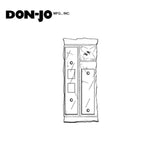 Don-Jo - FBRK-2 - Filler Plate Kits 16 Gauge Steel Reinforcement Kit Primed for Painting