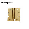 Don-Jo - SH74545-632 - Standard Weight Spring Hinge - Full Mortise - 0.134 Gauge - 632 (Bright Brass Plated Clear Coated Finish)